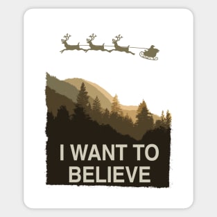 I want to believe in Christmas Card Sticker